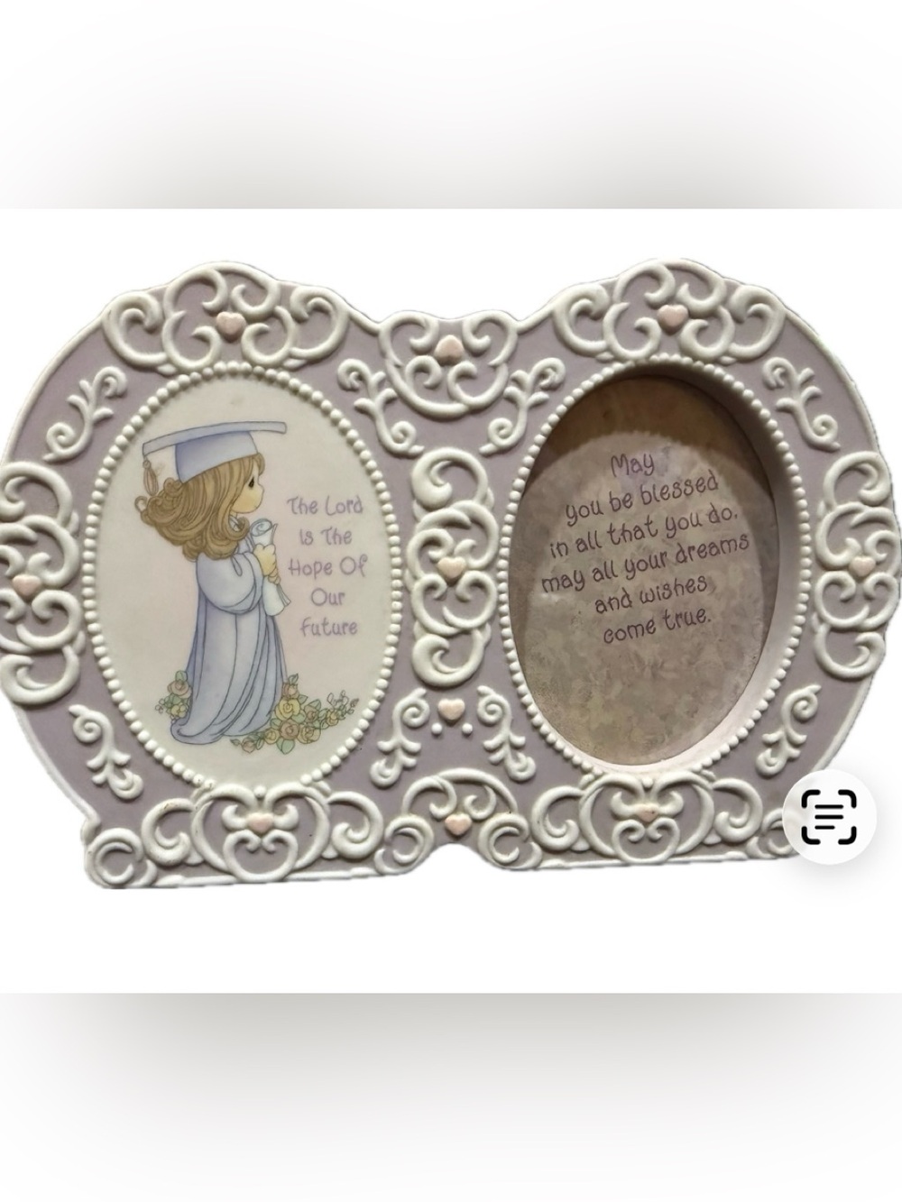 Precious Moments Purple Graduation Plaque Frame